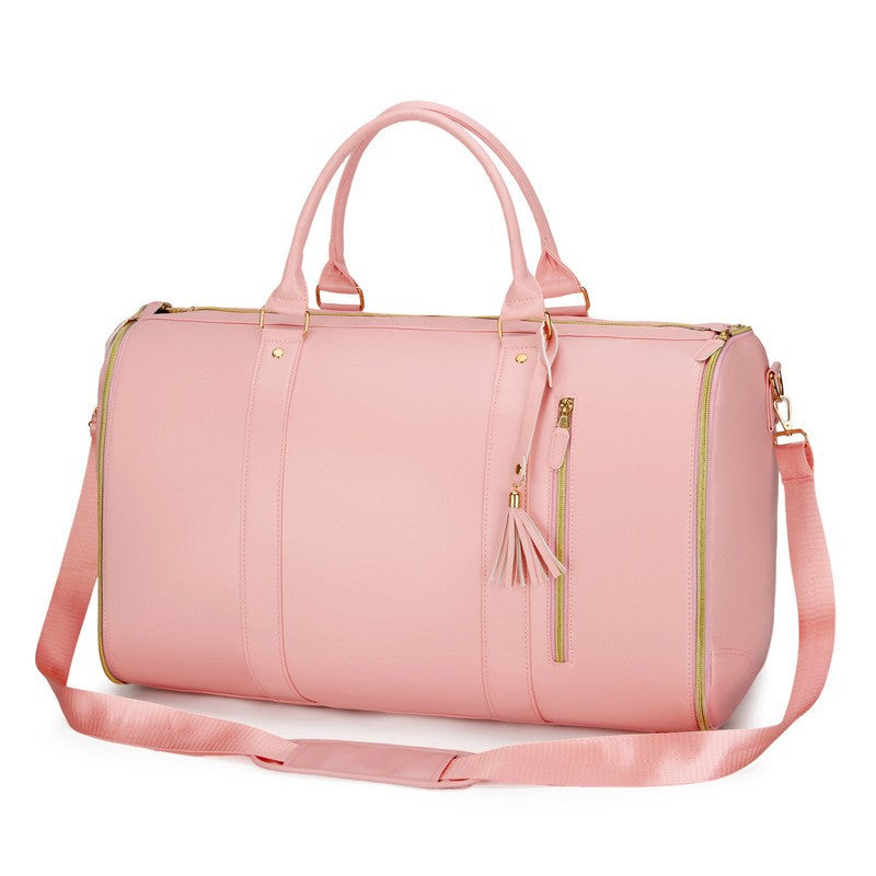 Women Foldable PU Travel Bag Large Capacity