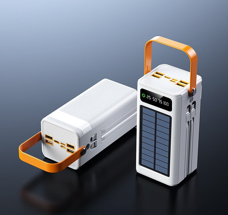 Solar Power Bank with LED Light