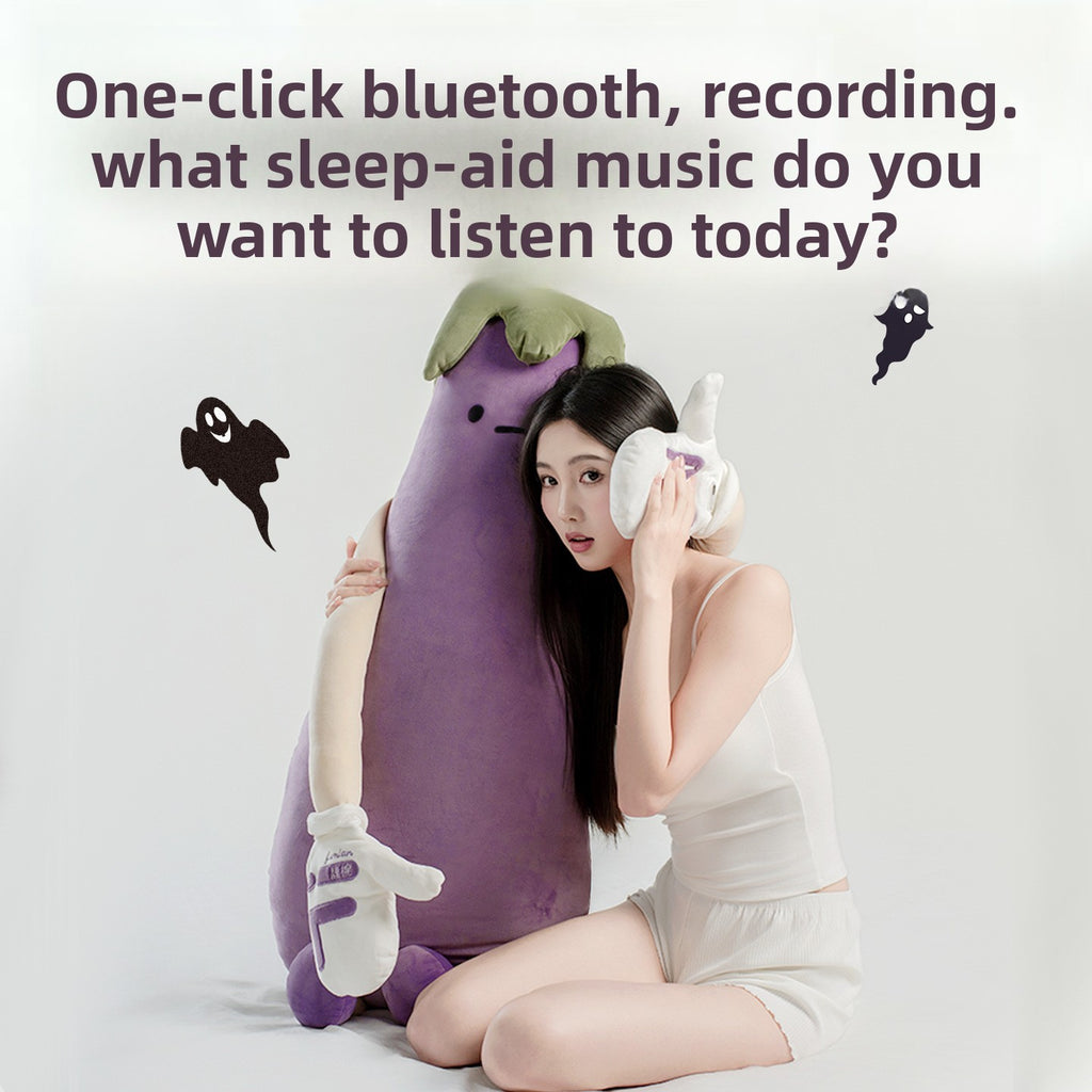 Eggplant Plush Sleep Aid Pillow