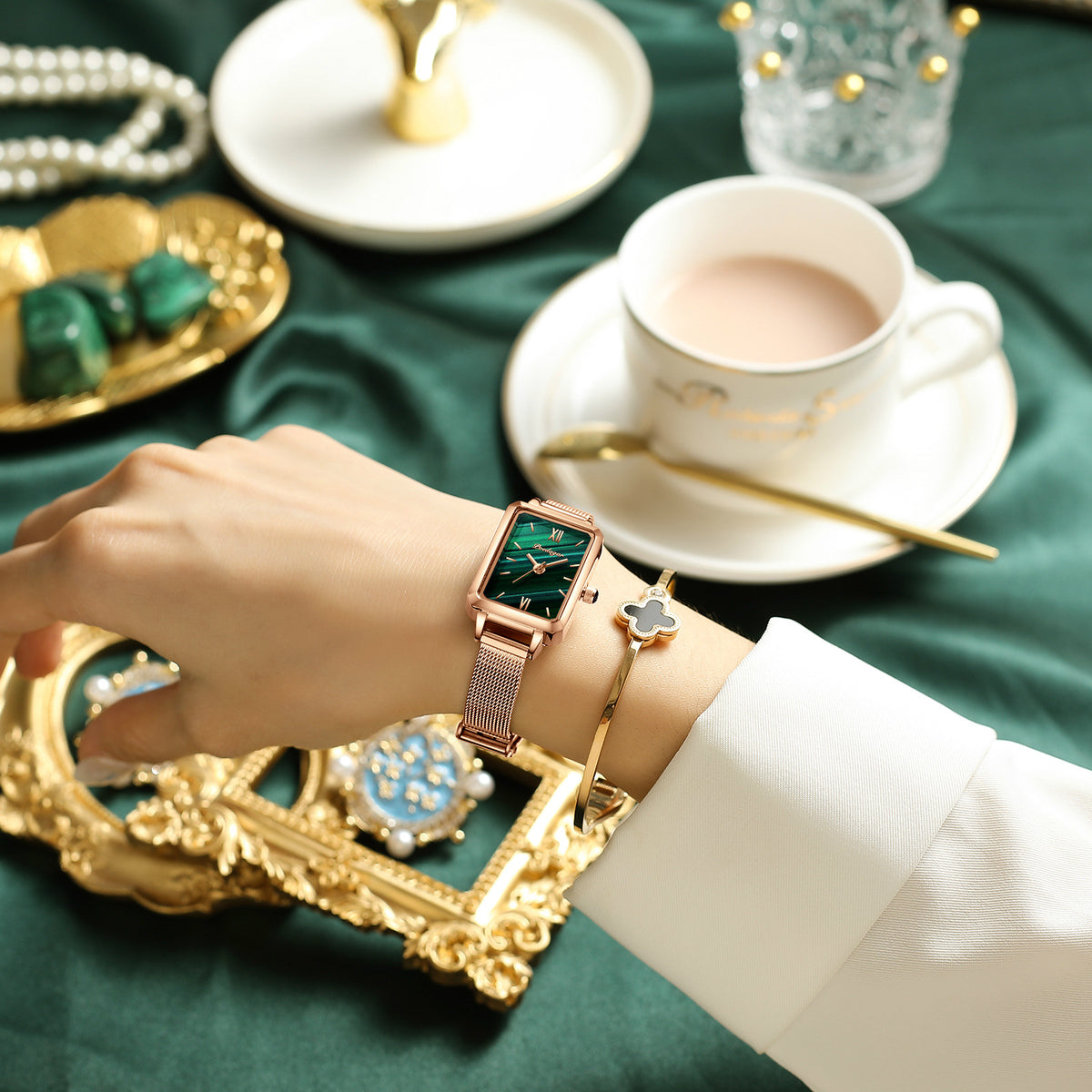 Elegant Square Ladies Quartz Watch