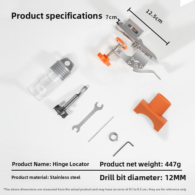 Stainless Steel Hinge Hole Opener and Drilling Limiter Tool