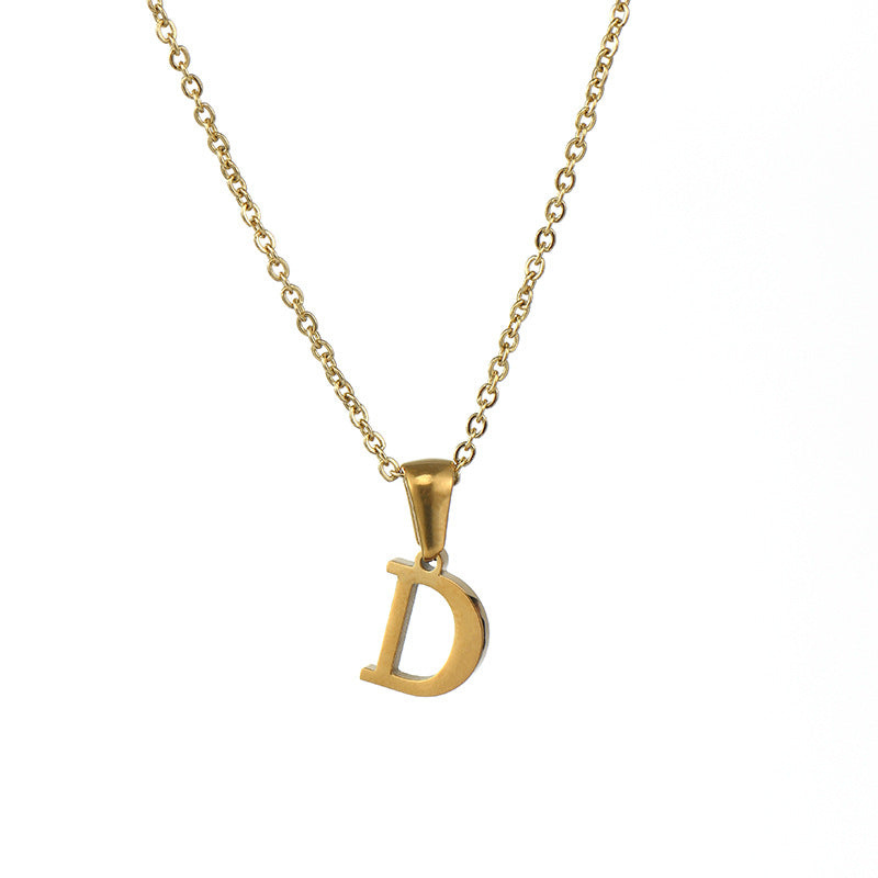 Alphabet Pendant Necklace
