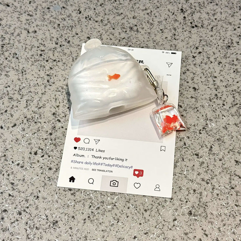 Creative Goldfish Silicone AirPods Case