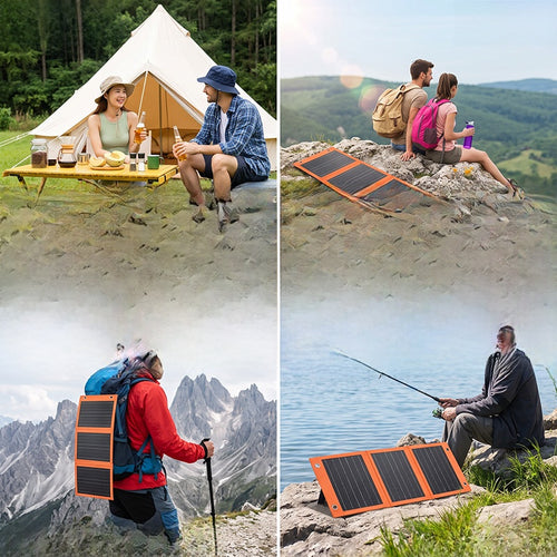 15W Foldable Solar Panel Portable Outdoor Photovoltaic Charger