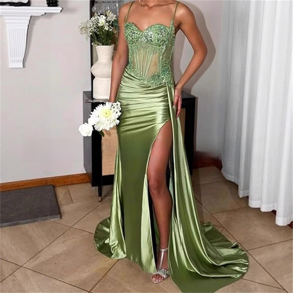 Elegant Strapless Evening Gown