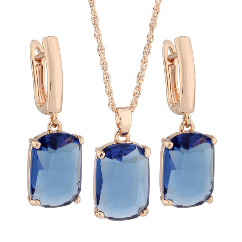 Minimalist Geometric Earrings and Necklace Set