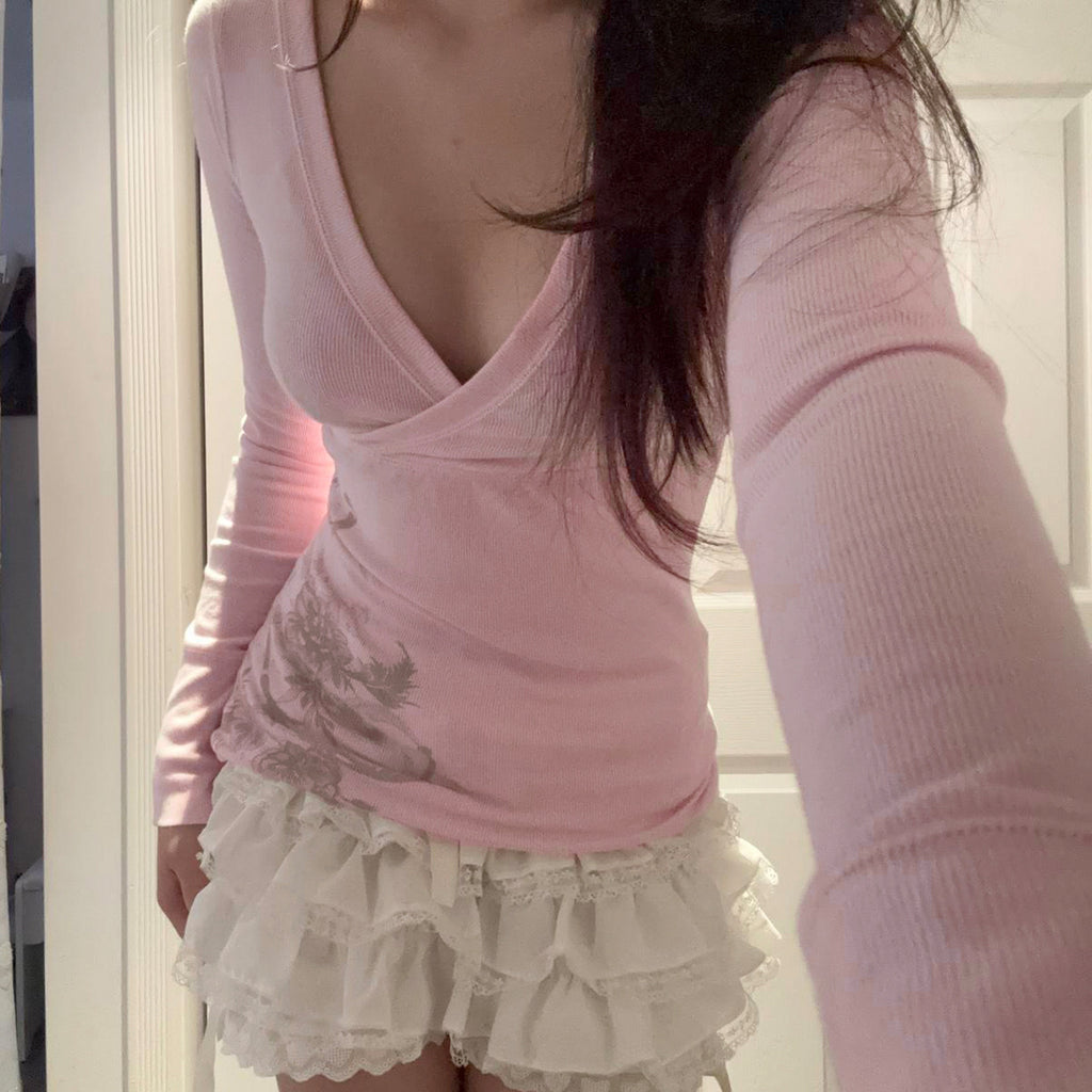 V-Neck Slim Top