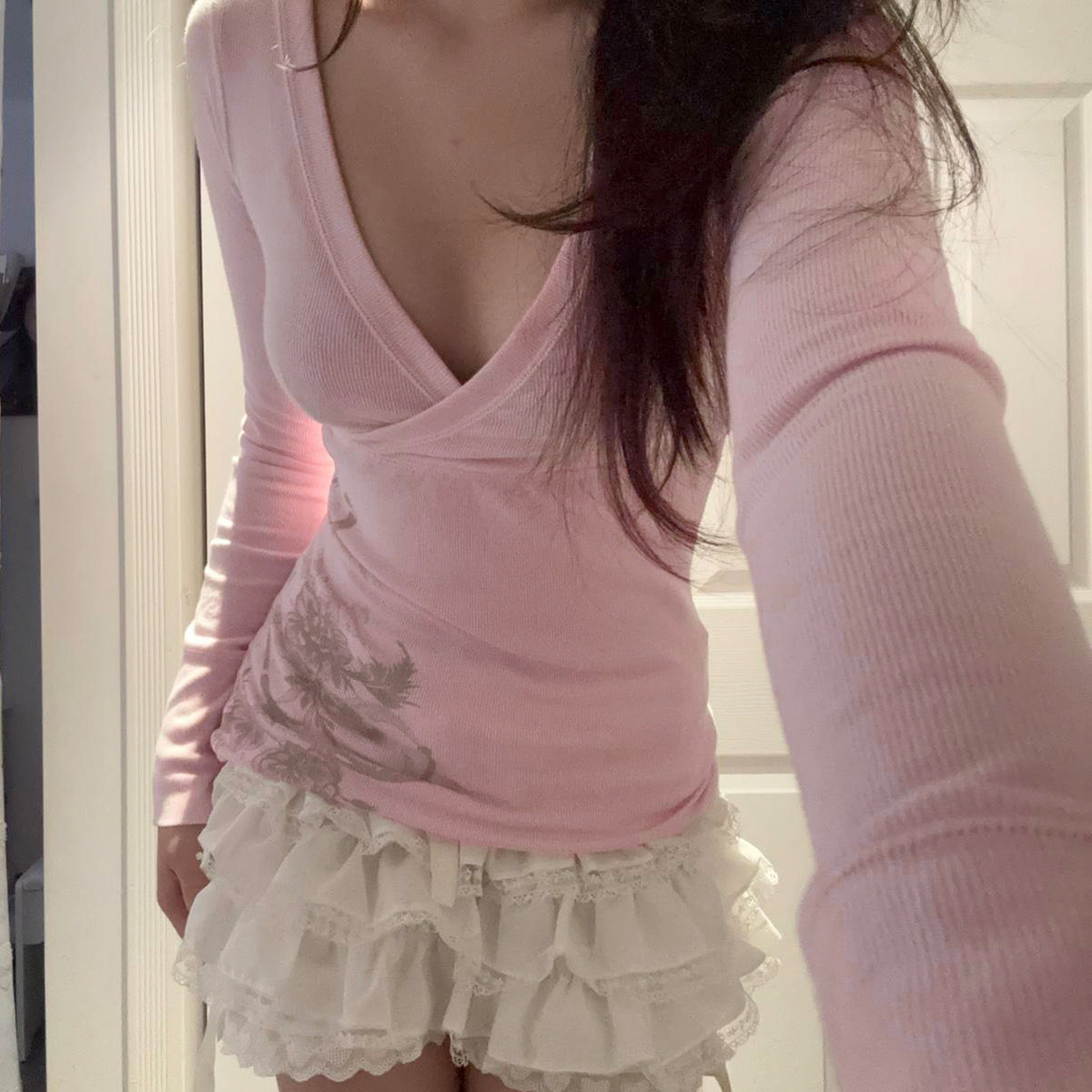 V-Neck Slim Top