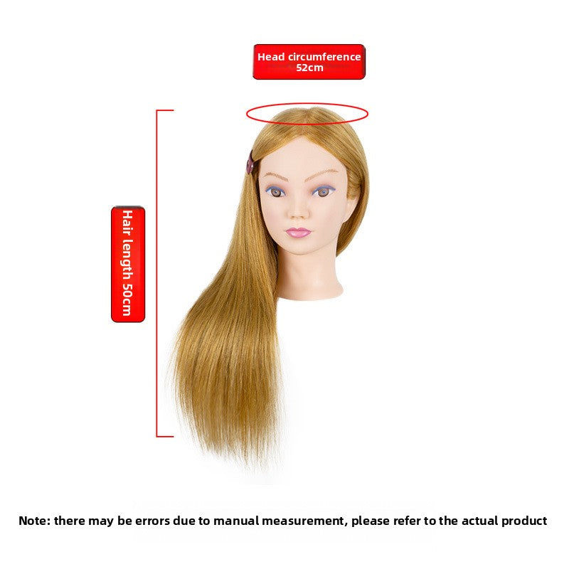 Human Hair Styling Mannequin Head with Shoulder
