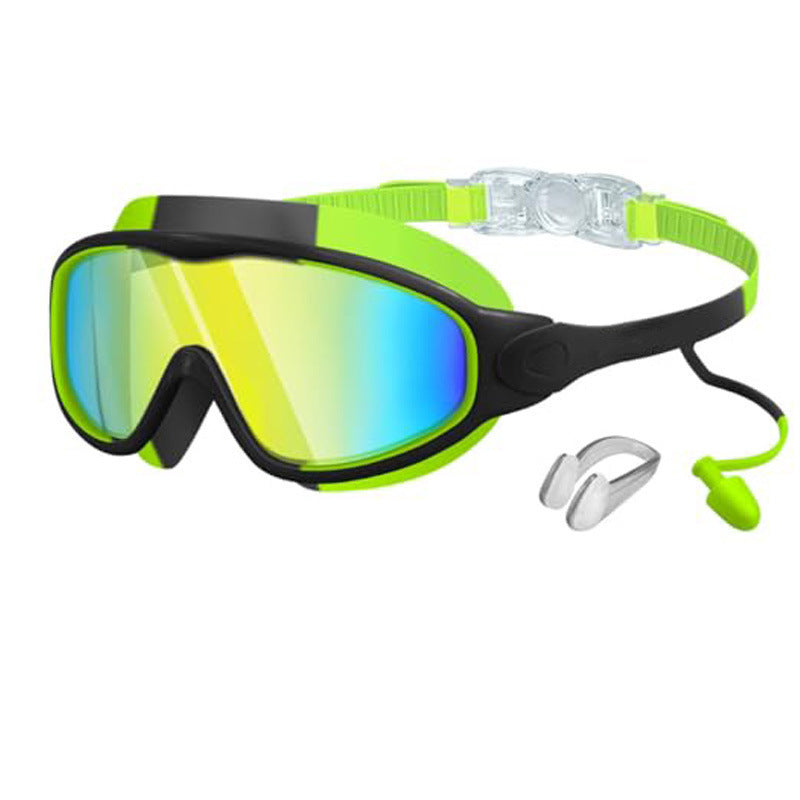 Childrens Anti-Fog Swimming Goggles with Nose Cover