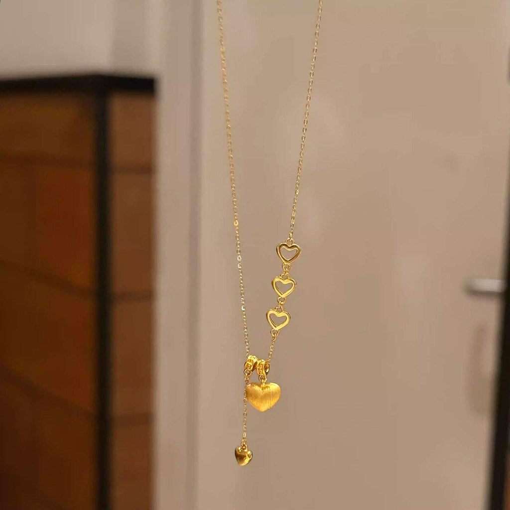 Golden Vintage Heart Tassel Adjustable Chain