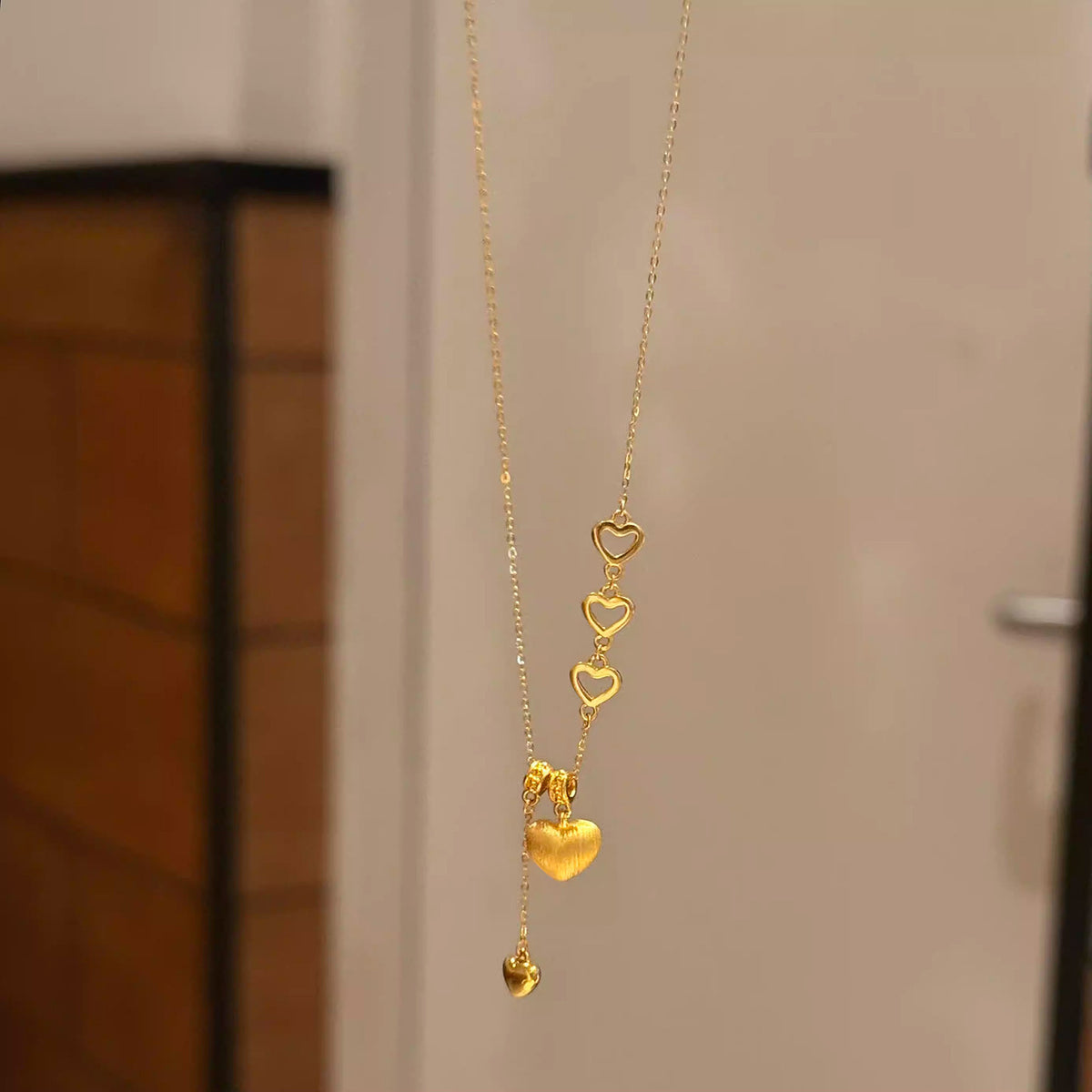 Golden Vintage Heart Tassel Adjustable Chain