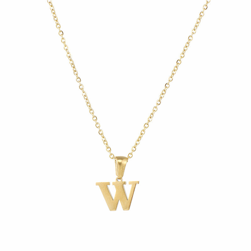 Alphabet Pendant Necklace