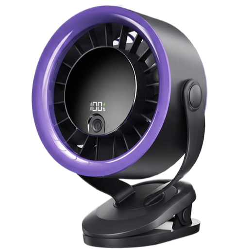 Rechargeable Desktop Circulation Fan with Digital Display