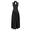 Irregular Hem Waist-Cinching Straps Dress