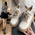 Women's Round Toe Thick Sole Short Boots