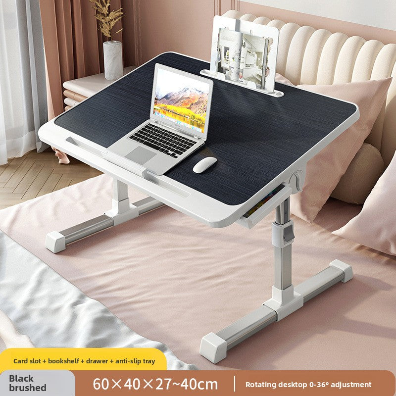 Adjustable Foldable Bed Desk with Storage