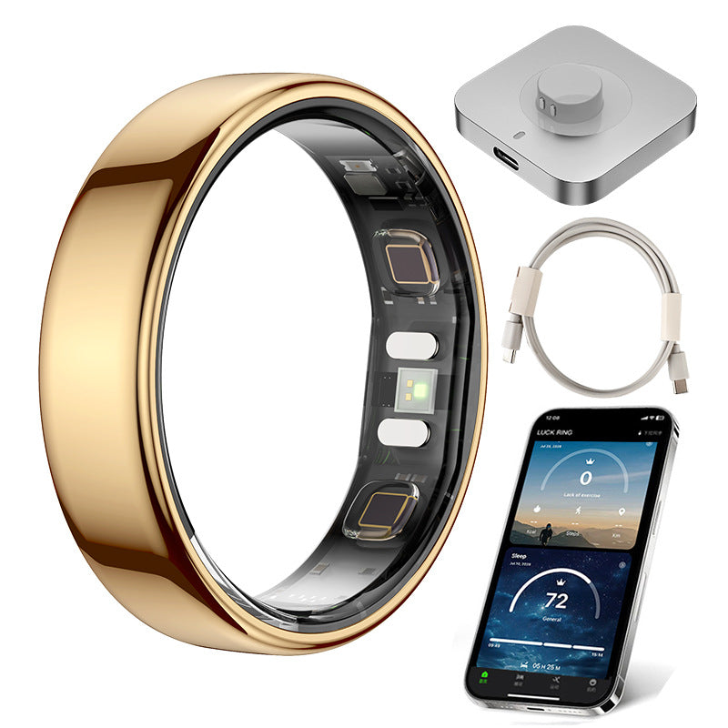 R21 Smart Ring with Heart Rate Blood Oxygen Sleep Tracking AI Health Monitor Waterproof Fitness Tracker