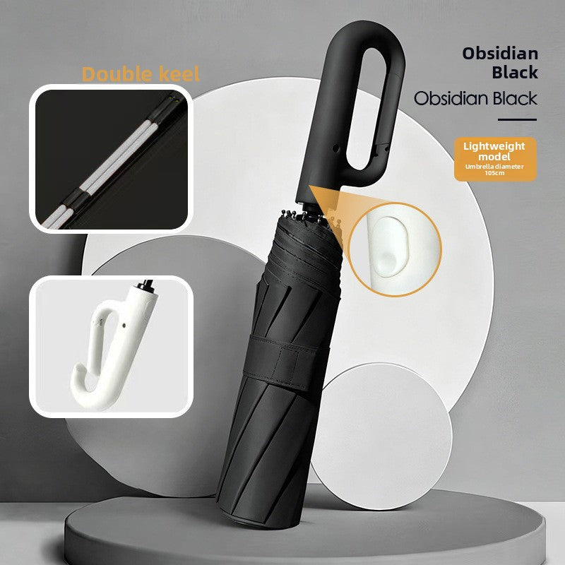 Fully Automatic Umbrella with Ring Handle