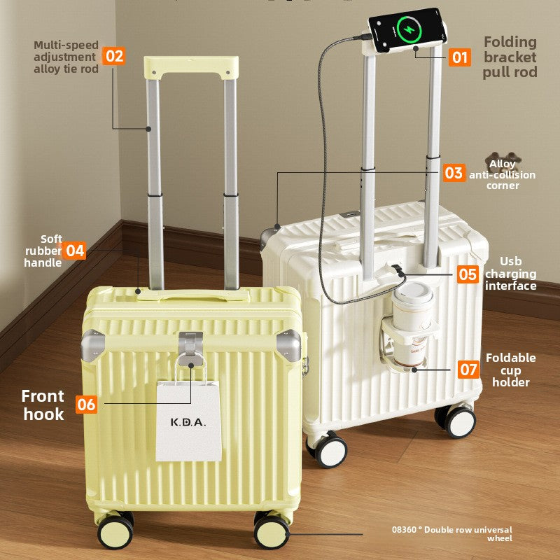 Portable Carry-On Luggage with USB