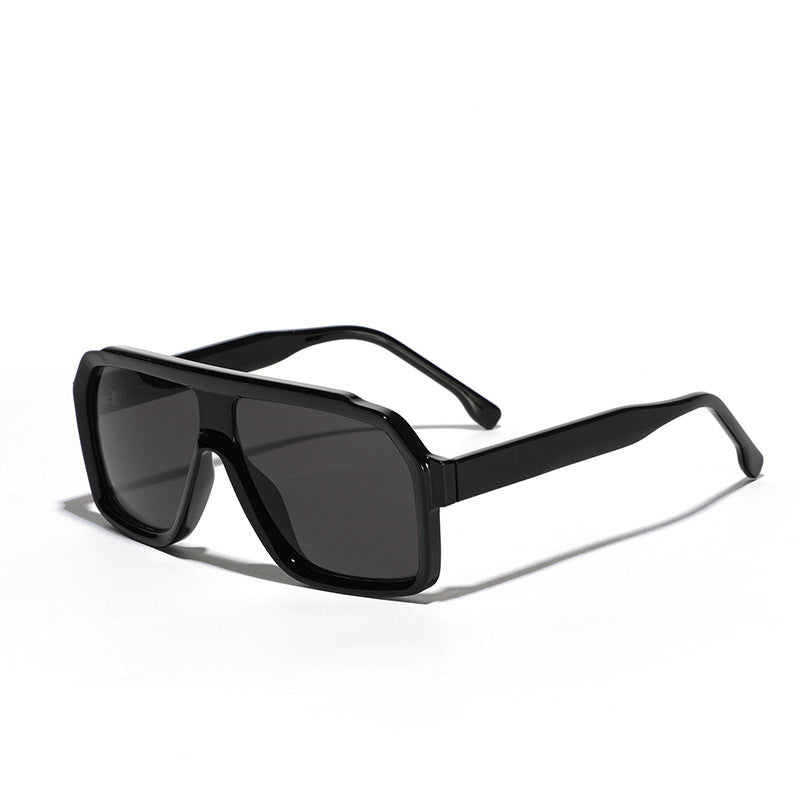 New Y2K Style Cool Square New Retro Rim Sunglasses Men's TR90 Sunglasses Women's Cross-border Big Frame Trend