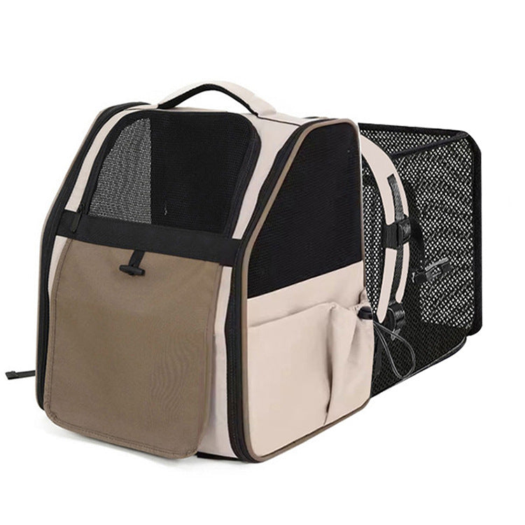 Pet travel backpack