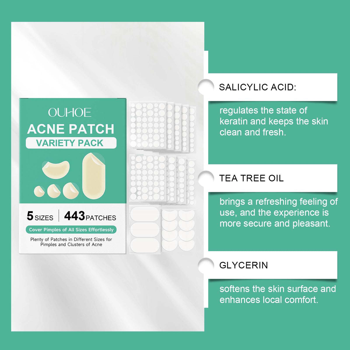 Acne-concealing patches