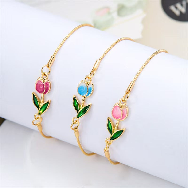 Women's Alloy Tulip Bracelet
