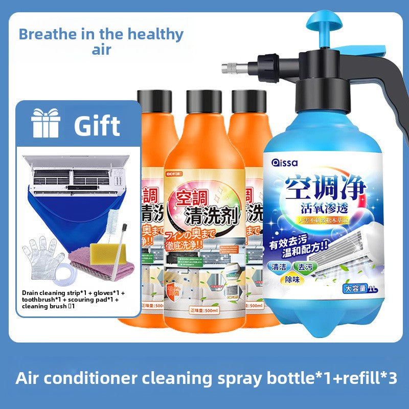 Air Conditioner Cleaning Set with Spray Bottle and Tools