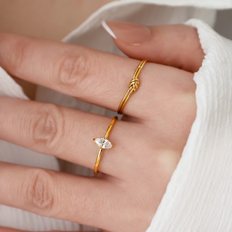 Vintage Marquise Diamond Stackable Ring