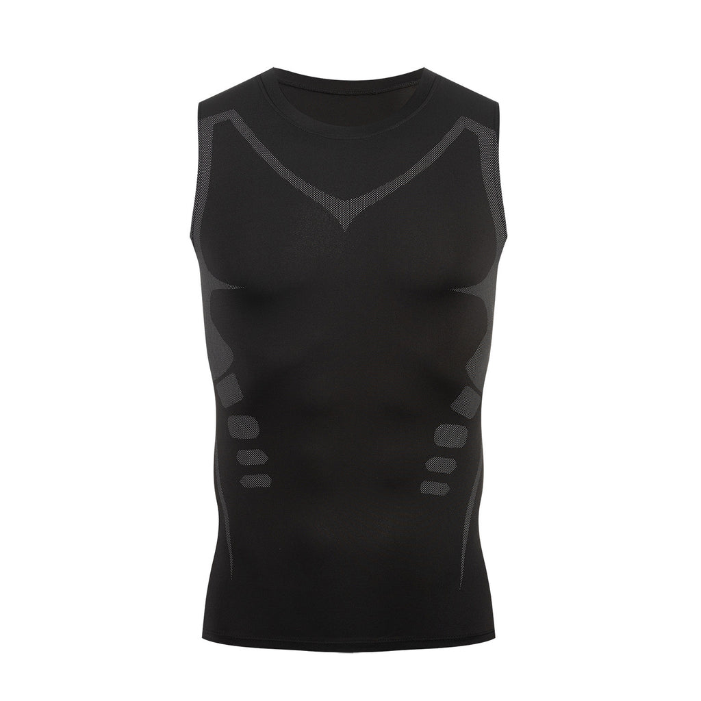 Men Quick Dry Elastic Breathable Sports Sleeveless Fitness Vest