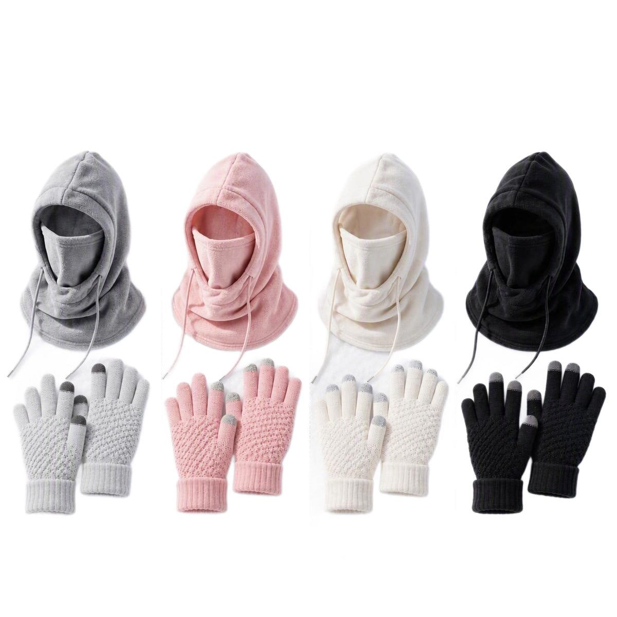 Cycling cap and non-slip touchscreen gloves