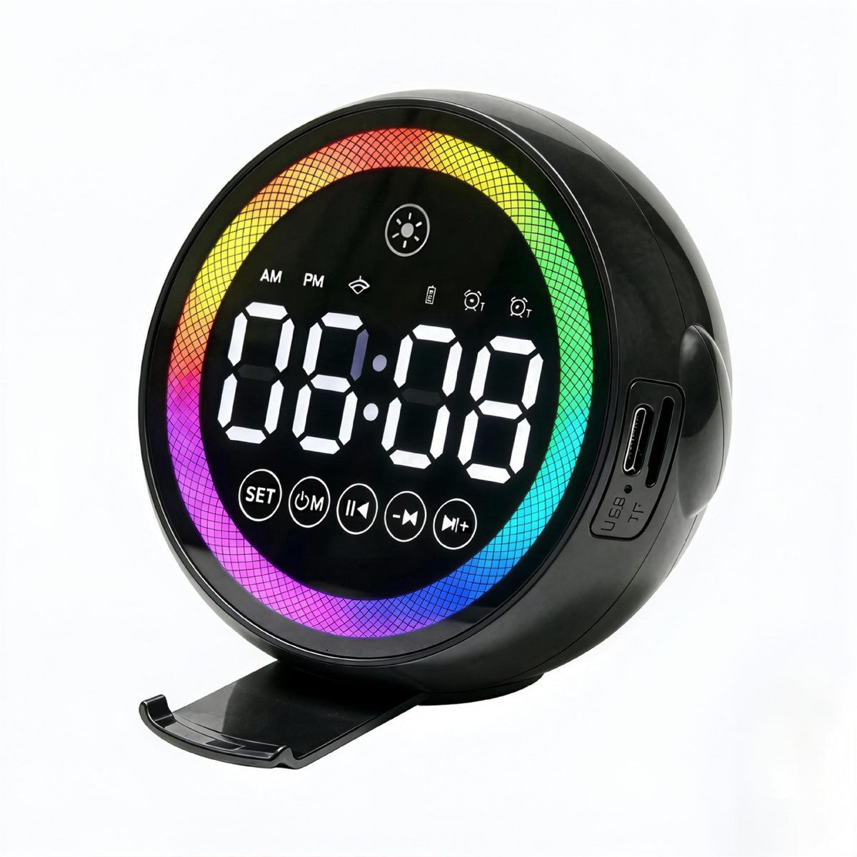 Bluetooth AI intelligent voice multi-functional audio alarm clock