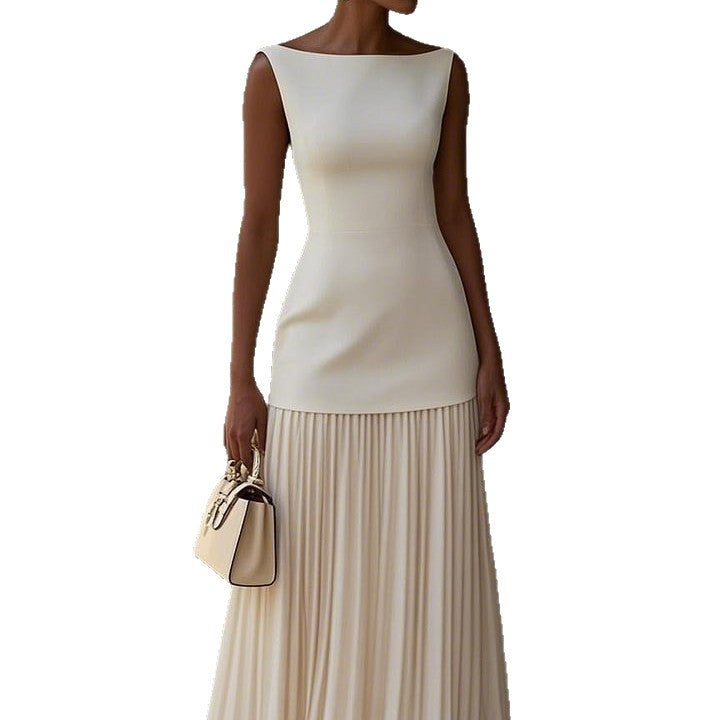 Women's Sleeveless Knit Vest and Skirt Set
