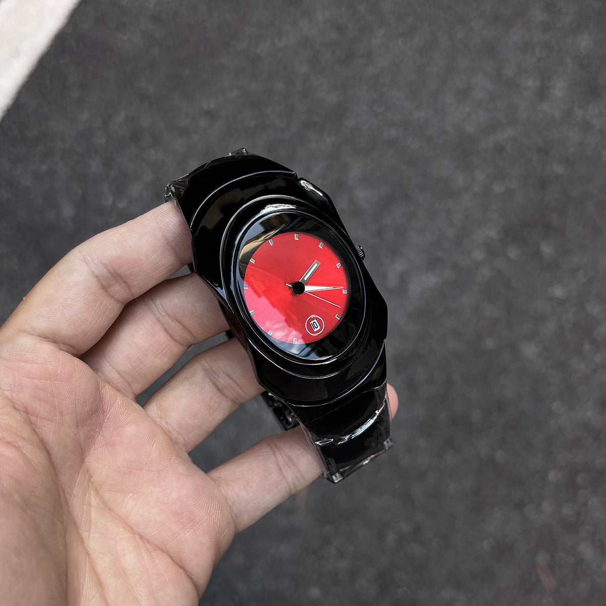 Special-Shaped Men's Quartz Watch Fashion Niche Design Luminous Waterproof Watch