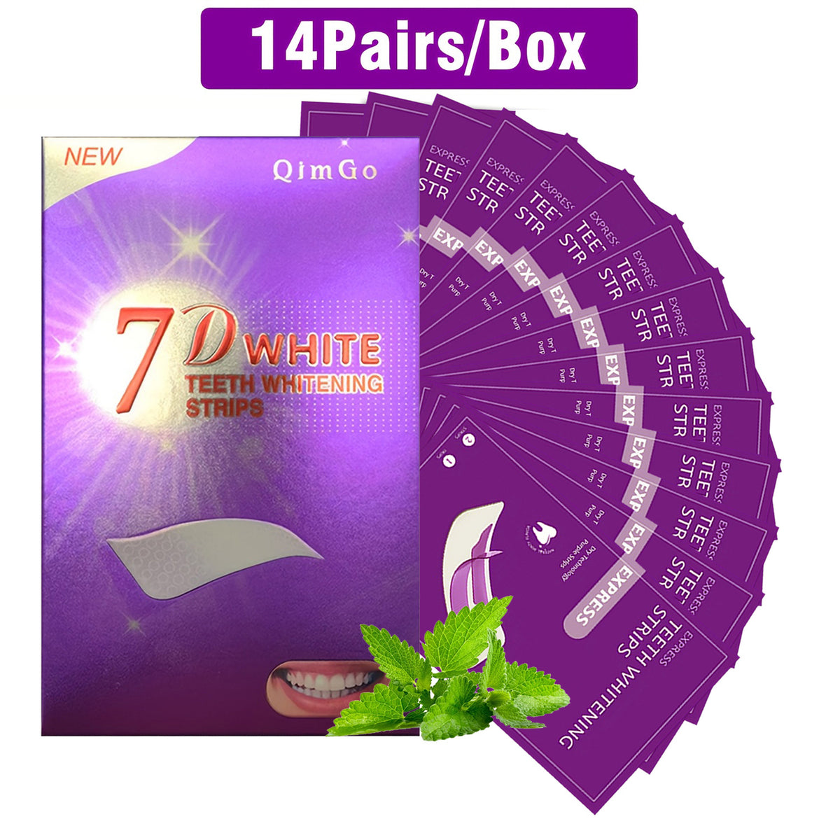 Teeth Whitening Strips Mint Flavor