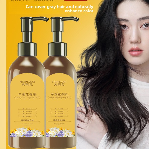 Plant-Based Hair Dye Cream for Gray Coverage