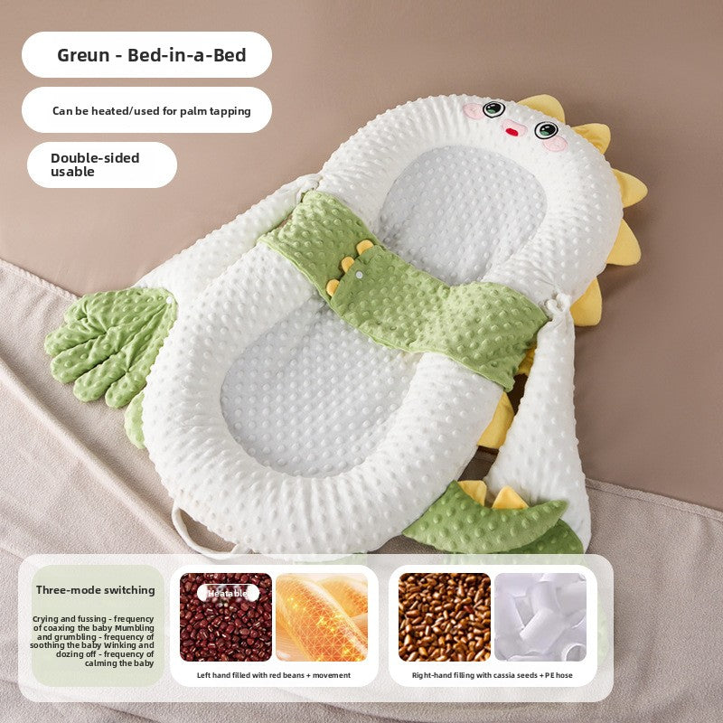 Baby Anti-Jump Soothing Bed with Slope Pad