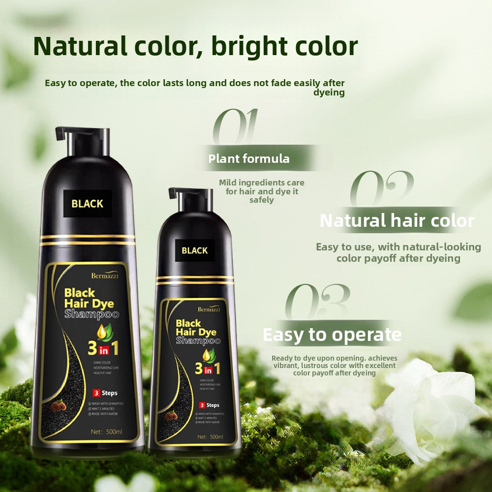 Plant-Based Hair Dye Cream for Gray Coverage