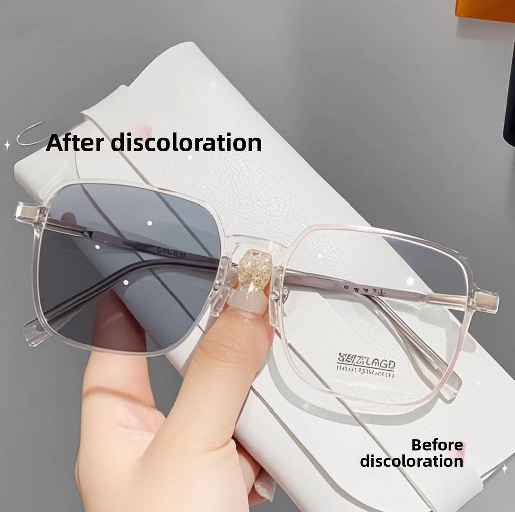 Classic Square Photochromic UV Protection Glasses