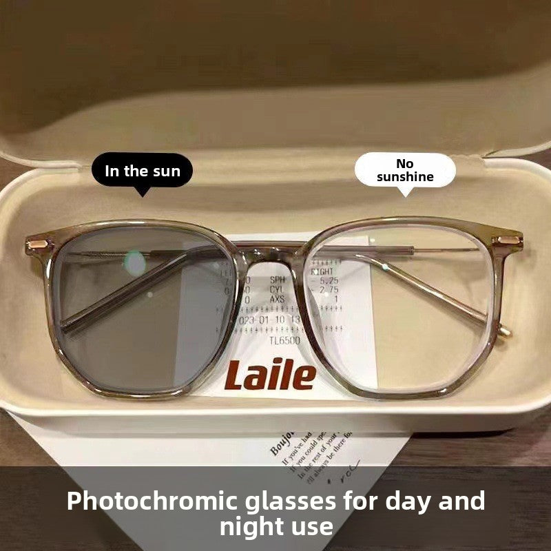 Photochromic Blue Light Protection Glasses Square Frame