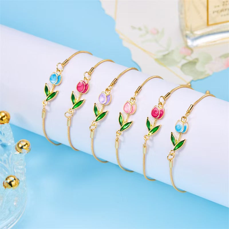 Women's Alloy Tulip Bracelet