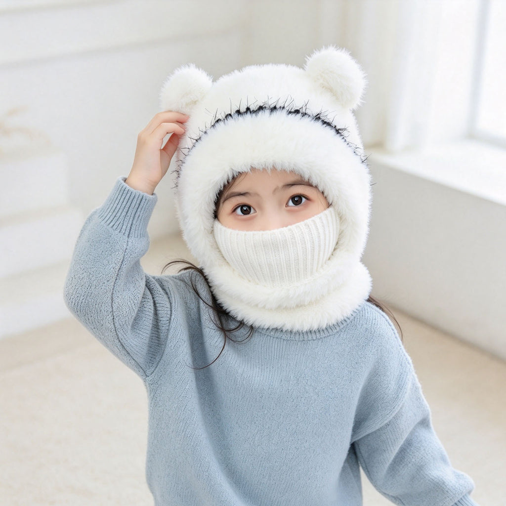 Fluffy Knitted Beanie for Women