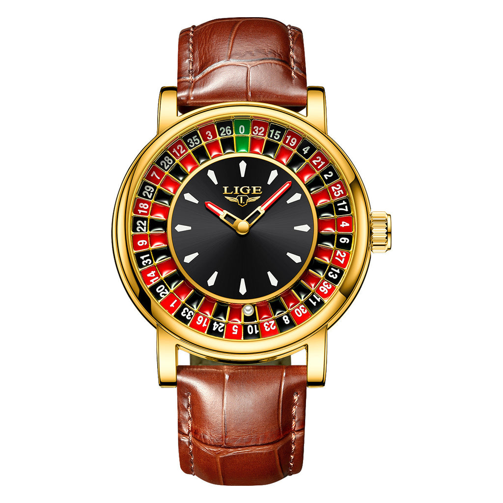 Lige Multi-Function Men's Wrist Watch