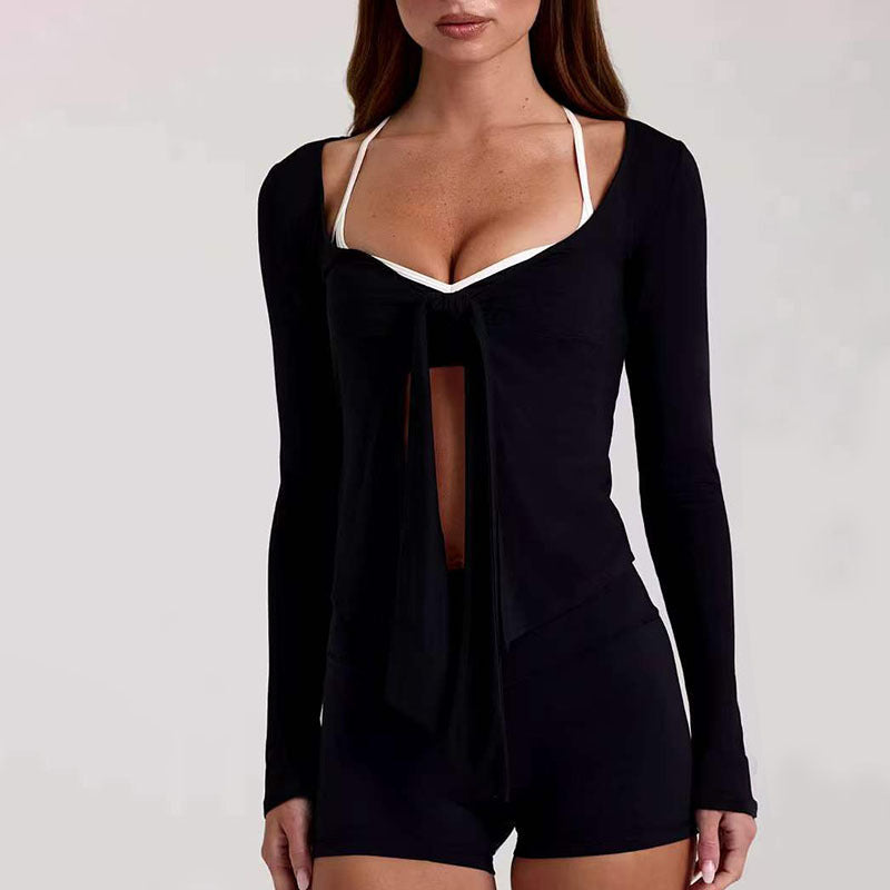 Sports sun-protective cover-up