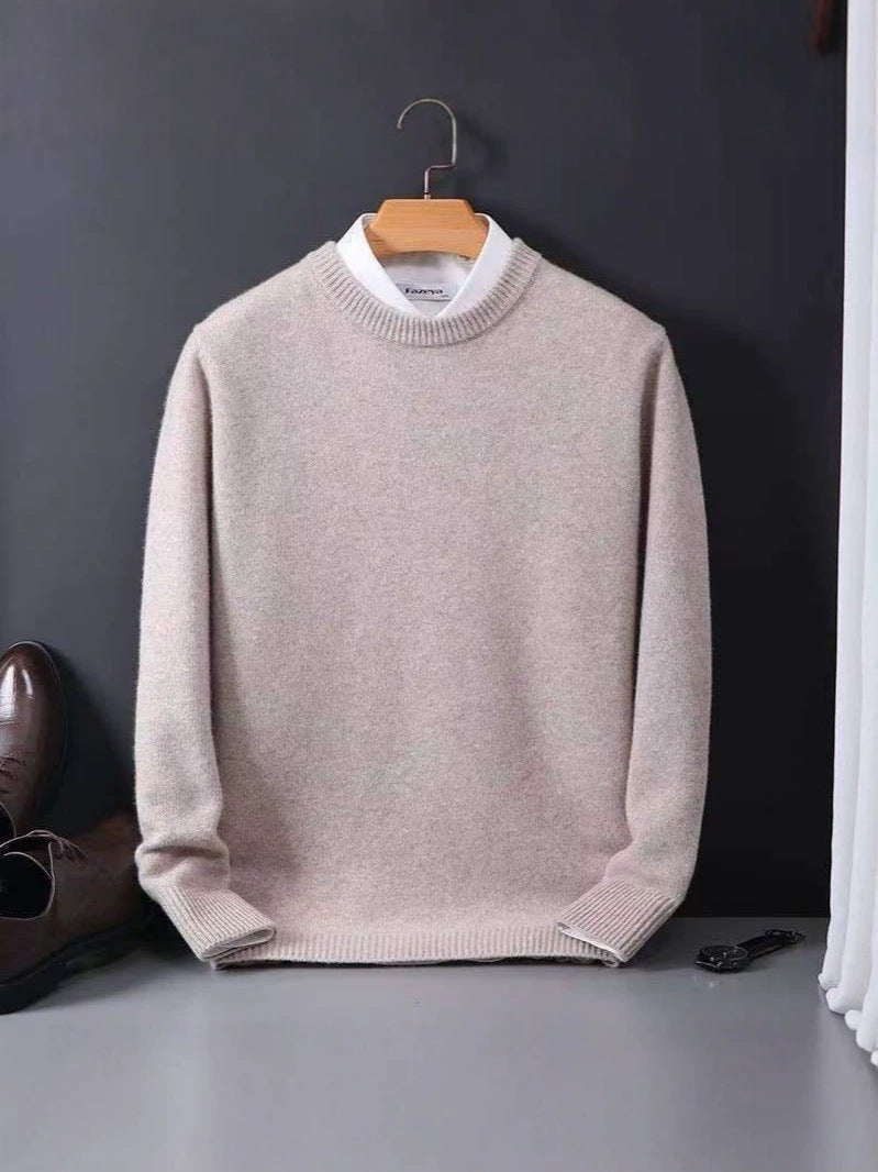 Men Round Neck Knitted Sweater