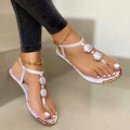 Beaded Flat Sandals for Women