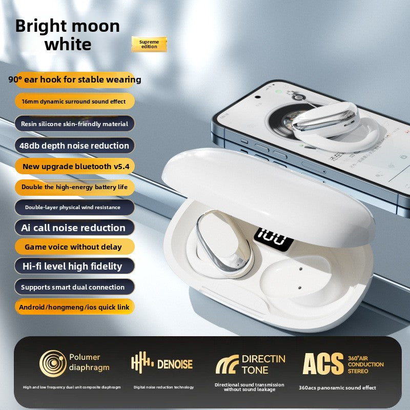 Ear-Hook Bluetooth Headset with Bone Conduction