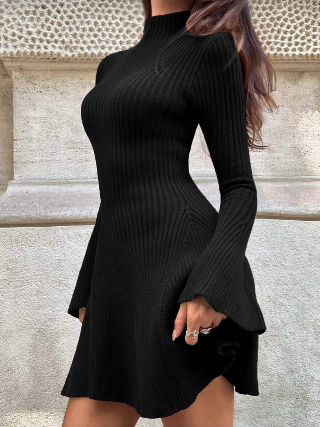 Women's Knitted A-Line Dress