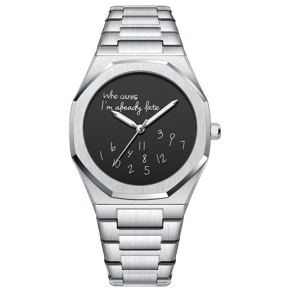 Fashion Digital Luminous Men Watch Octagonal Steel Band